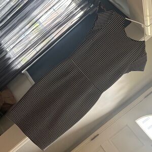 Slate & Willow Black and White Polka Dot Midi Dress